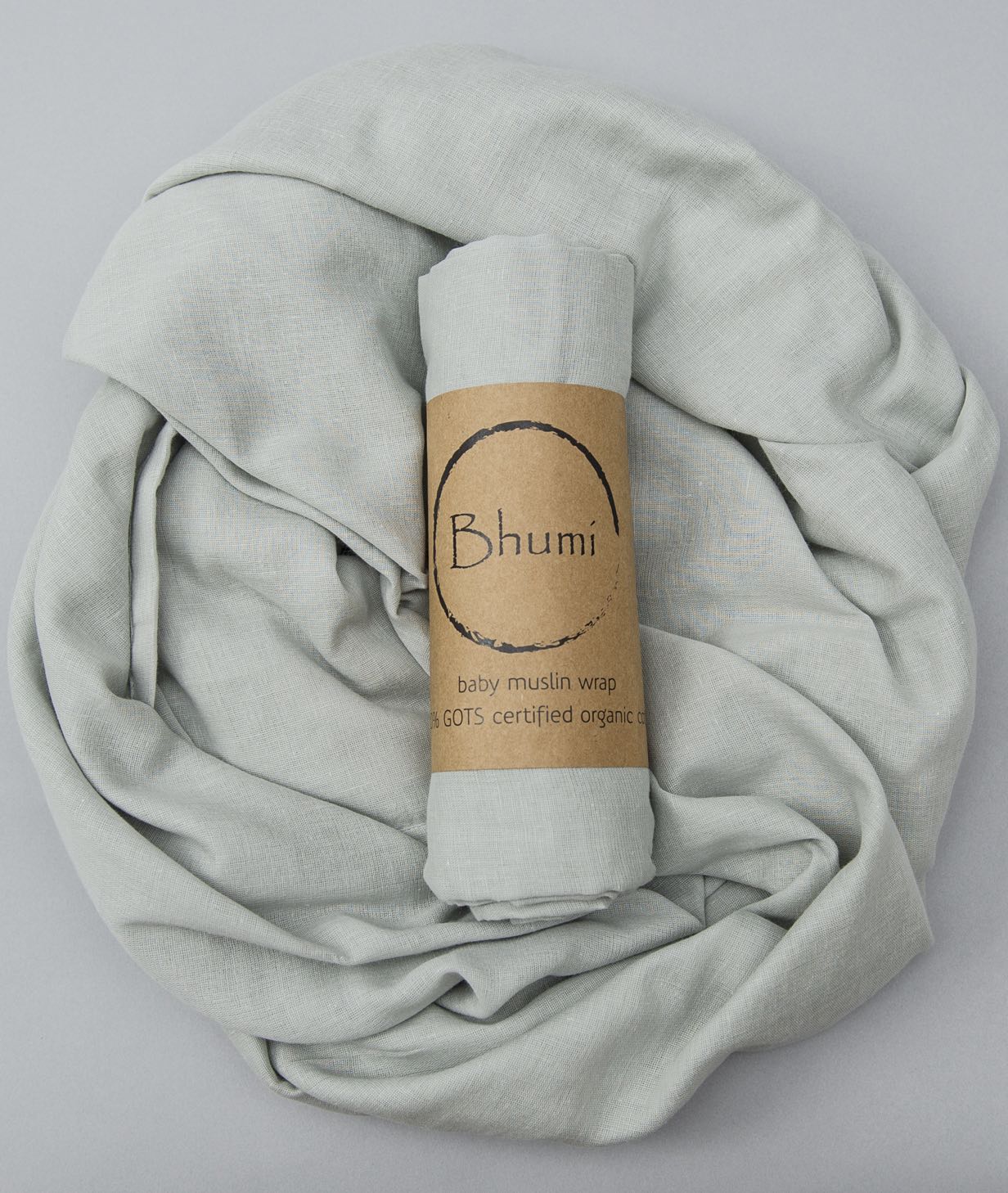 Bhumi Organic Cotton - Baby Muslin Wrap - Cloud