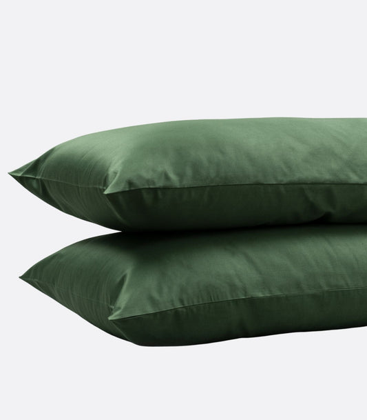 Bhumi Organic Cotton - Sateen Pillow Cases (pair) - Forest Green